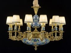 Lampadario in rame&nbsp;P28089-12 FABRIC - GOLDSURE