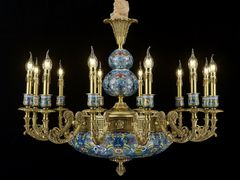 Lampadario in rame&nbsp;P28089-12 - GOLDSURE