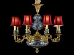 Lampada a sospensione&nbsp;P28089-8 FABRIC - GOLDSURE