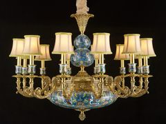 Lampadario in rame&nbsp;P28089A-12 - GOLDSURE