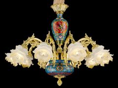 Lampadario in rame&nbsp;P28101-10 - GOLDSURE