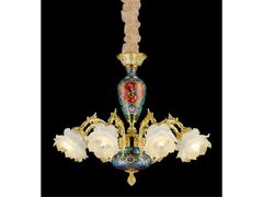 Lampadario in rame&nbsp;P28101-8 - GOLDSURE