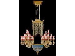 Lampadario in metallo&nbsp;P28115-52 GOLD RED - GOLDSURE