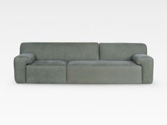 Divano in pelle a 4 posti&nbsp;ALMOUROL - GREEN APPLE - INTERNATIONAL TRADING