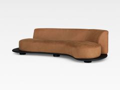 Divano in nabuk a 4 posti&nbsp;GALAPINHOS - GREEN APPLE - INTERNATIONAL TRADING