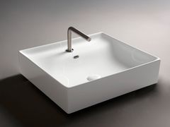 Lavabo da appoggio rettangolare in ceramica&nbsp;WINK - GRUPPO GEROMIN