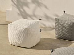 Pouf da giardino quadrato sfoderabile in tessuto tecnico&nbsp;NITA - DISTRIBUYEN ECOMMERCE GROUP