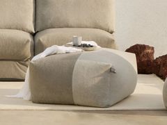 Pouf da giardino sfoderabile quadrato in tessuto tecnico&nbsp;SHAGGY - DISTRIBUYEN ECOMMERCE GROUP