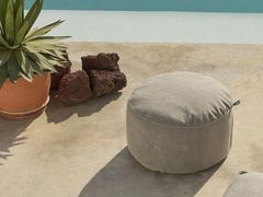 POUF DA GIARDINO ROTONDO SFODERABILE IN TESSUTO TECNICO&nbsp;SHAGGY - DISTRIBUYEN ECOMMERCE GROUP