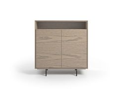Mobile ufficio basso in legno con ante a battente&nbsp;CONNECT - HUCA HABITAT