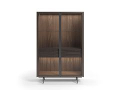 Vetrina in legno con illuminazione integrata&nbsp;LINK - HUCA HABITAT