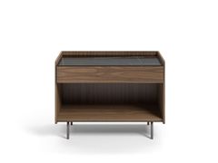 Comodino rettangolare in legno con cassetti&nbsp;LINK - HUCA HABITAT