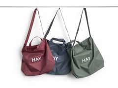 Borsa in plastica riciclata&nbsp;GRID CROSSOVER BAG - HAY