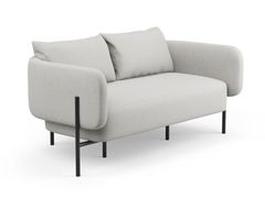 Divano lineare in tessuto a 2 posti&nbsp;ABRAZO - H FURNITURE