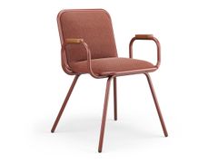 Sedia in tessuto con braccioli&nbsp;DULWICH - H FURNITURE