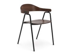 Sedia impilabile in legno con braccioli&nbsp;OTTO - H FURNITURE