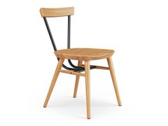 Sedia in rovere con schienale aperto&nbsp;W-TUBE - H FURNITURE