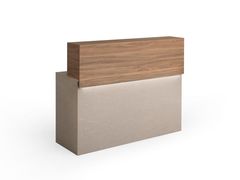 Scrivania con bancalina superiore lineare&nbsp;SCRIVANIA ZERO - BRUGNOTTO