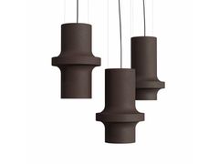 Lampada a sospensione a LED fatta a mano in terracotta&nbsp;NASSA - HIND RABII