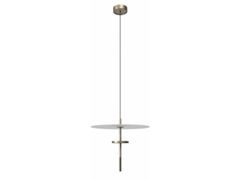 Lampada a sospensione a LED in vetro di Murano e metallo&nbsp;TREZERO SINGLE  - HIND RABII