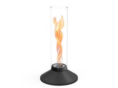 Caminetto freestanding in vetro borosilicato a bioetanolo&nbsp;SPIN X 900 | 1200 BLACK - H�FATS