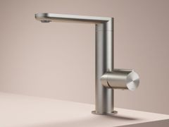 Miscelatore per lavabo da piano in acciaio inox con bocca orientabile&nbsp;GENT GT004 - HOTBATH