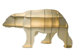 Libreria autoportante a giorno in HPL&nbsp;JUNE GOLD - IBRIDE