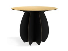 Tavolo rotondo da pranzo con base centrale&nbsp;GARDENIA - IBRIDE