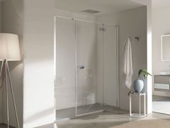 Porta battente con due elementi fissi per nicchia&nbsp;AZURE - INDA�