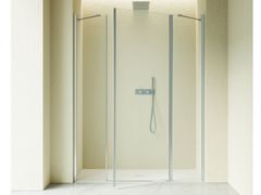 Box doccia a nicchia con porta a battente&nbsp;CLAIRE DESIGN - INDA�