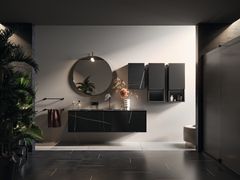 Mobile lavabo sospeso con cassetti&nbsp;CORRETTO - Composizione 1 - INDA�
