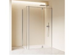 Porta battente con elemento fisso con parete fissa&nbsp;PRAIA DESIGN - INDA�