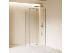 Porta a soffietto con parete fissa&nbsp;PRAIA DESIGN - INDA�