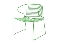 Poltroncina da giardino in acciaio con braccioli&nbsp;BOLONIA - ISIMAR