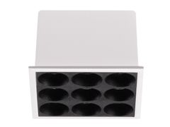 Faretto quadrato multiplo a LED in alluminio pressofuso&nbsp;LIKA FI SLIM - IDEAL LUX