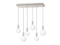 Lampada a sospensione a LED in vetro soffiato&nbsp;ODEON SP6 - IDEAL LUX