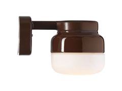 Lampada da parete in vetro opaco e porcellana&nbsp;OHM 140 - IF� ELECTRIC