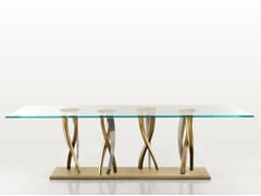 Tavolo su misura da pranzo in vetro&nbsp;IL PEZZO 8 GLASS TABLE - IL PEZZO MANCANTE