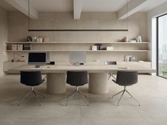 Pavimento/rivestimento in gres porcellanato effetto cemento&nbsp;CONCRETE BEIGE - IMPRONTA CERAMICHE BY ITALGRANITI GROUP