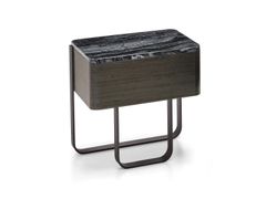 Comodino con cassetto in legno e top in marmo&nbsp;ARKETIPO - EFFETTO NOTTE - ARCHIPRODUCTS.COM
