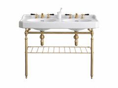 Lavabo doppio a consolle in ceramica&nbsp;BLEU PROVENCE - PROVENCE '700 - ARCHIPRODUCTS.COM