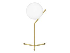 Lampada da tavolo in vetro soffiato con dimmer&nbsp;FLOS - IC LIGHTS T1 HIGH BRASS - ARCHIPRODUCTS.COM
