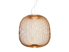 Lampada a sospensione dimmerabile a LED in acciaio con vernice epossidica&nbsp;FOSCARINI - SPOKES 2 COPPER - ARCHIPRODUCTS.COM