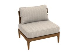 Poltrona da giardino sfoderabile in teak&nbsp;GERVASONI - MEDITERRANEO 01 - ARCHIPRODUCTS.COM