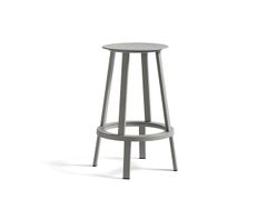 Sgabello da bar in acciaio&nbsp;HAY - REVOLVER GREY - ARCHIPRODUCTS.COM