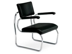 Poltroncina in pelle con braccioli&nbsp;ZANOTTA - SANT'ELIA - ARCHIPRODUCTS.COM