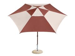 Ombrellone orientabile in tessuto&nbsp;HAY - TERRAZZA Hexagon Burgundy - ARCHIPRODUCTS.COM