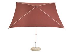 Ombrellone orientabile in tessuto&nbsp;HAY - TERRAZZA Square Burgundy - ARCHIPRODUCTS.COM