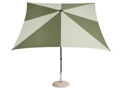Ombrellone orientabile in tessuto&nbsp;HAY - TERRAZZA Square Green - ARCHIPRODUCTS.COM