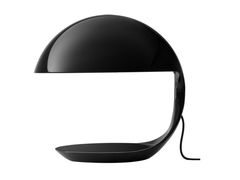 LAMPADA DA TAVOLO GIREVOLE IN RESINA&nbsp;MARTINELLI LUCE - COBRA BLACK - ARCHIPRODUCTS.COM